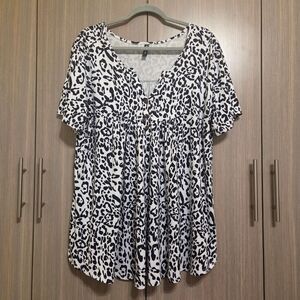 Leopard Print Women's Top
